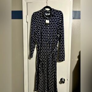 NWT ELOQUII Elements Blue Shirtdress